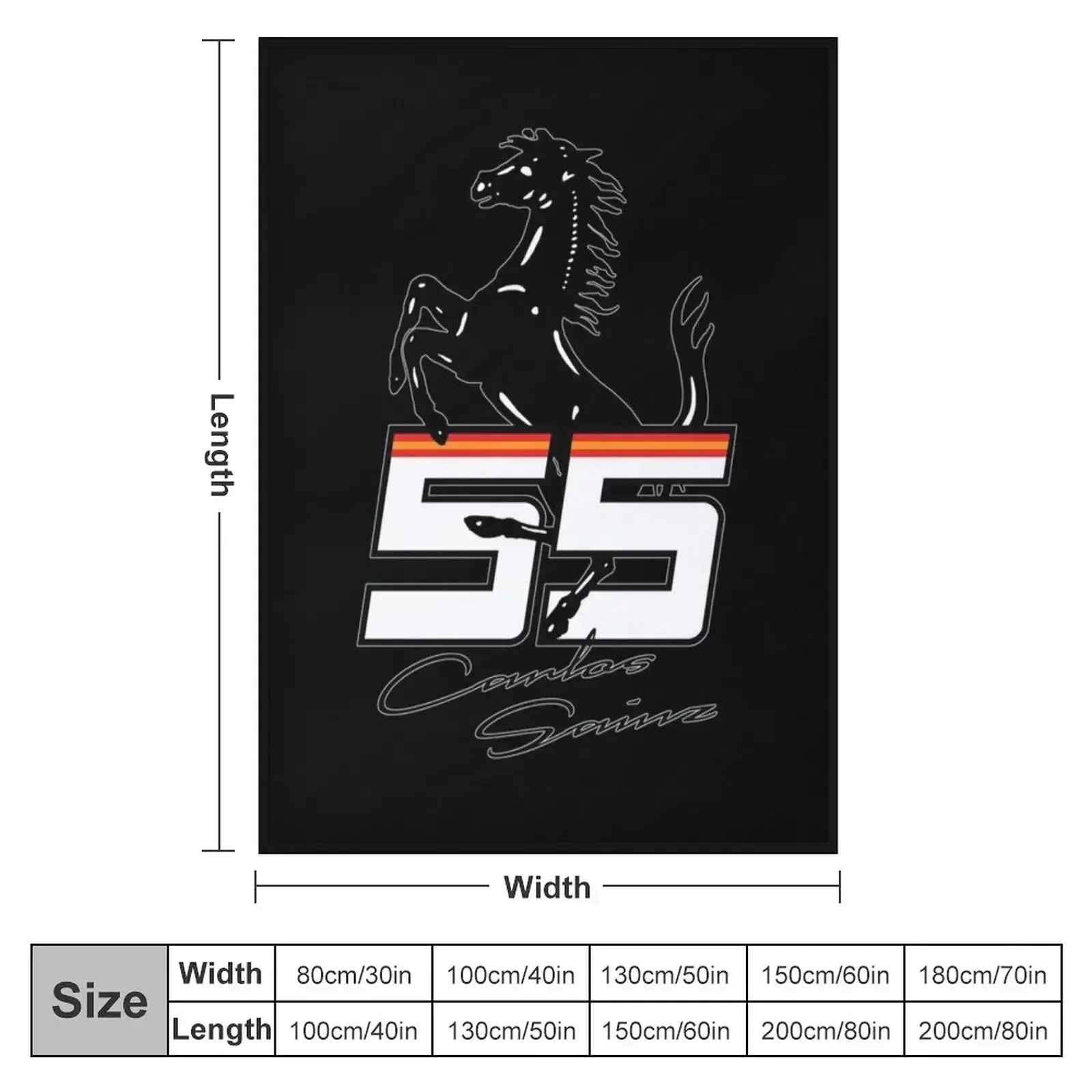 Carlos sainz f-errari T-Shirts Gift For Fans, For Men and Women, Gift Mother Day, Father Day Throw Blanket Kid'S Blankets