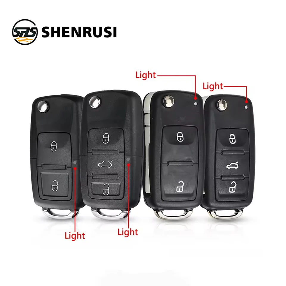 YONSEN 2/3 Buttons Car Key Switchblade Key Flip Key Shell For VW Polo Passat B5 Tiguan Golf For VOLKSWAGEN MK4 Seat Skoda