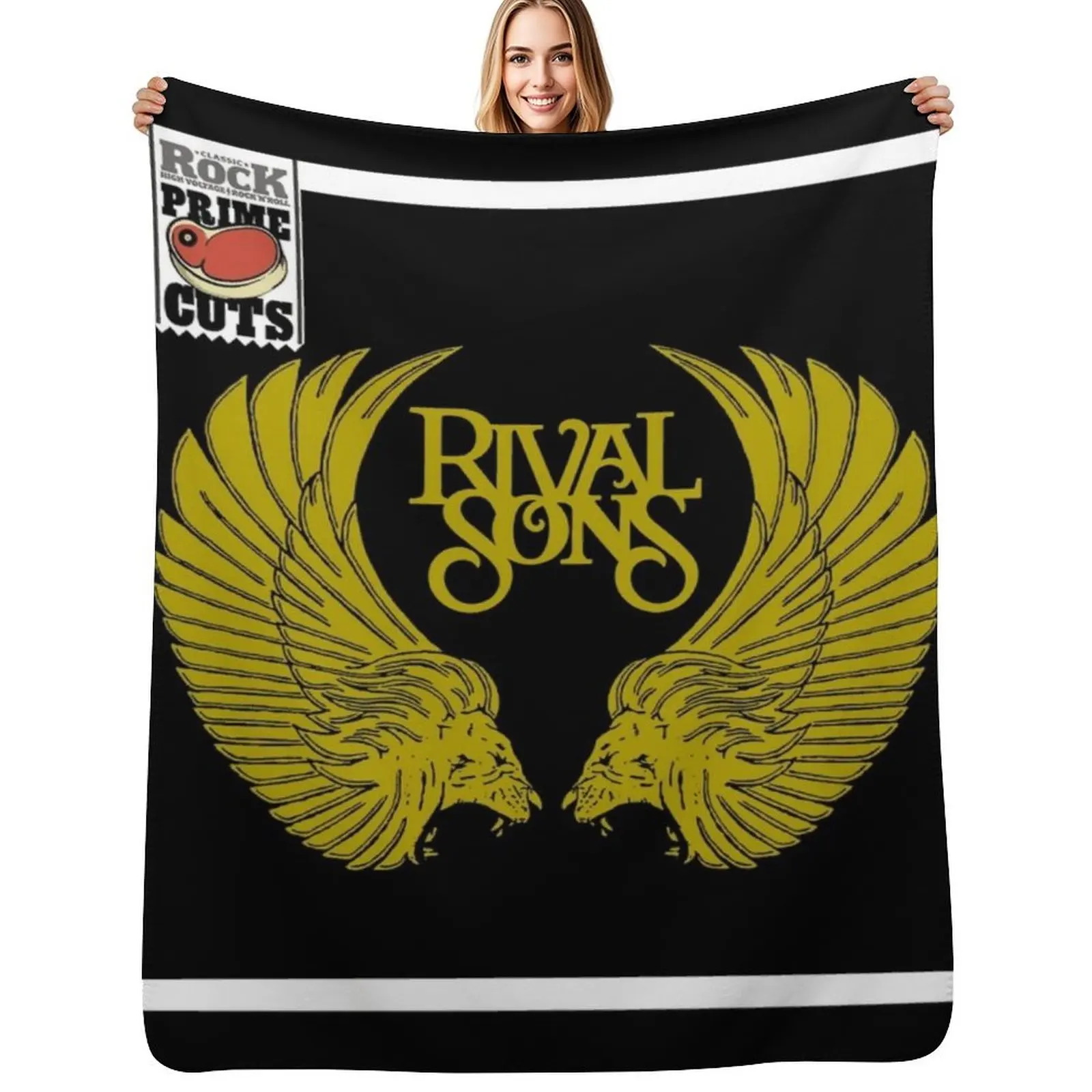 Prime cuts Throw Blanket Weighted Luxury Designer Polar Luxury Brand Single Soft Plush Plaid Blankets