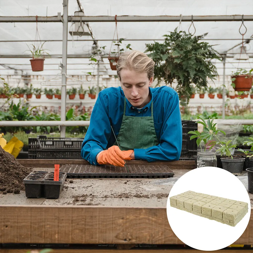 

42pcs Garden Grow Cubes Starter Plugs For Soilless Cultivation Nutrient Block Plant Nursery Blocks Biodegradable Gardening