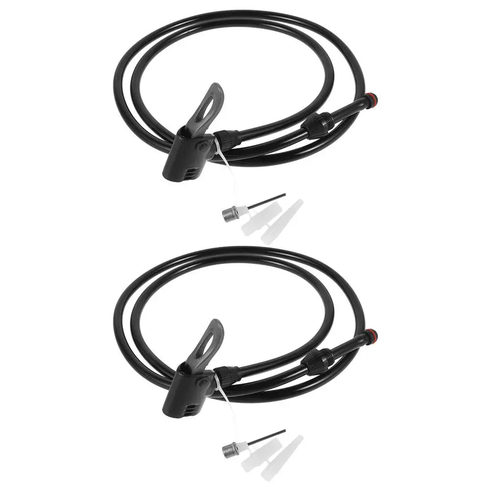 2Pcs Air Pump Hose Adapter Dual Head Bike Pump Replacement Parts for Valve Bike Accessories Ball Inflator
