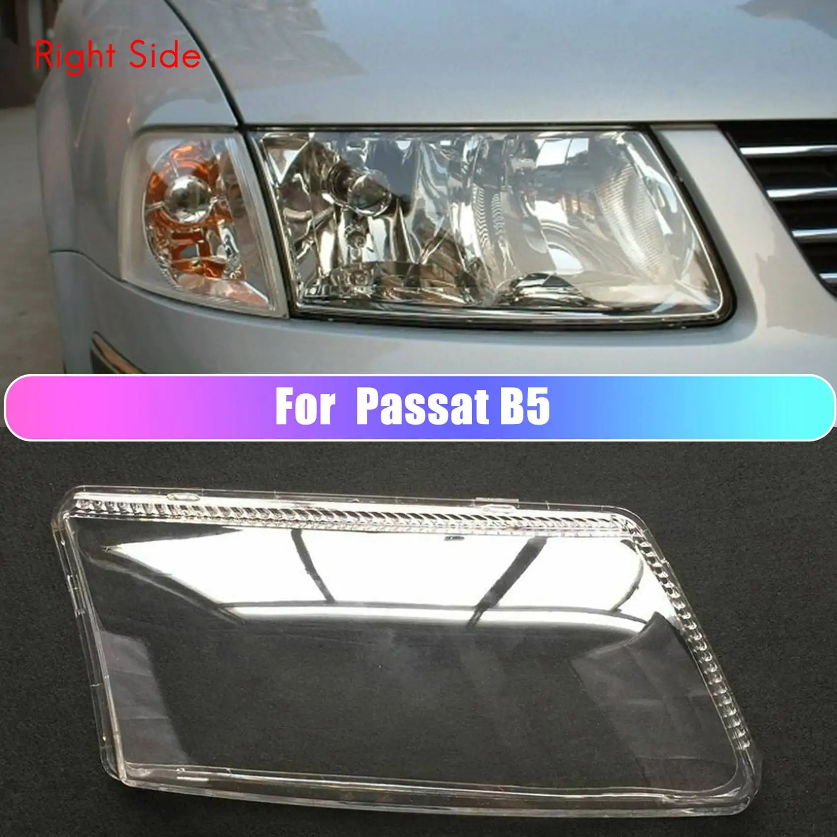 Paar Links + Rechts Voor Passat B5 Auto Koplamp Lens Cover Koplamp Lampenkap Voorlicht Shell Cover