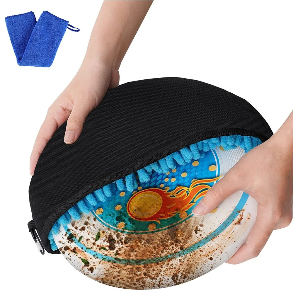 Durable Large Capacity Disc Golf Storage Bag Waterproof With Hook Cleaning Storage Bag Lightweight Disc Golf Bag for Disc Golf