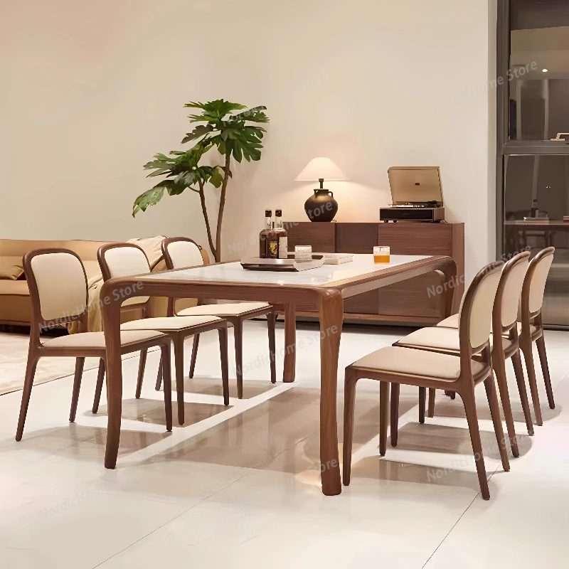 

Modern Interior Dining Chairs Luxury Solid Wood Backrest Dining Chairs Dining Vanity Nordic Home Furniture Silla Comedor