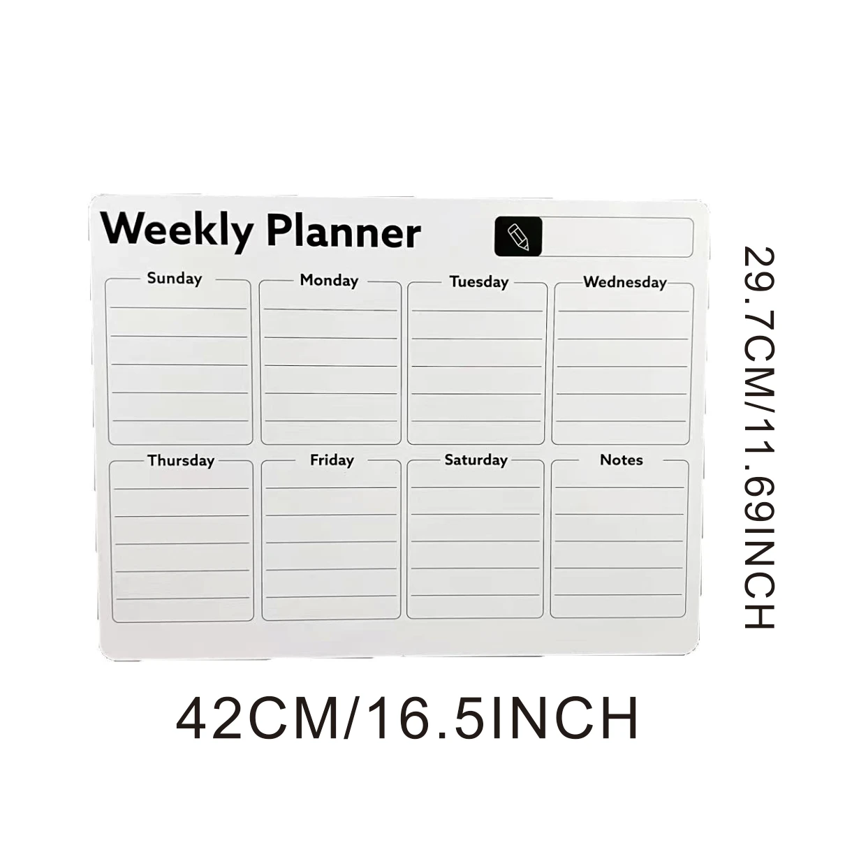 Magneti da frigorifero, pianificatori mensili e settimanali, adesivi con calendario magnetico, note magnetiche morbide, bacheca