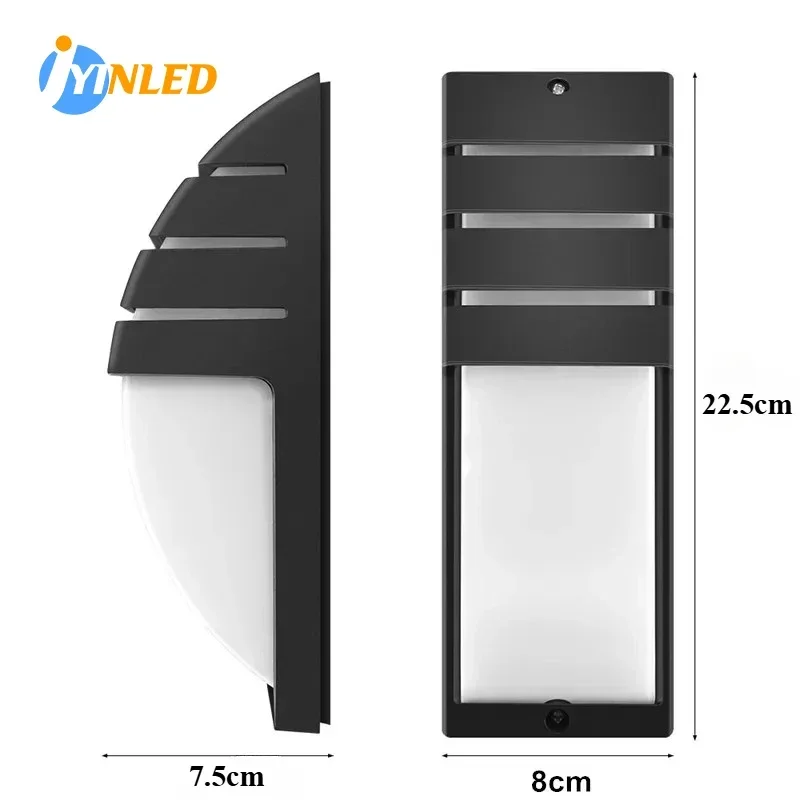 

Waterproof Human Sensing LED Light New Outdoor Wall Lamps Garden Balcony Terrace Corridor Courtyard Exterior Decor Wall Lights