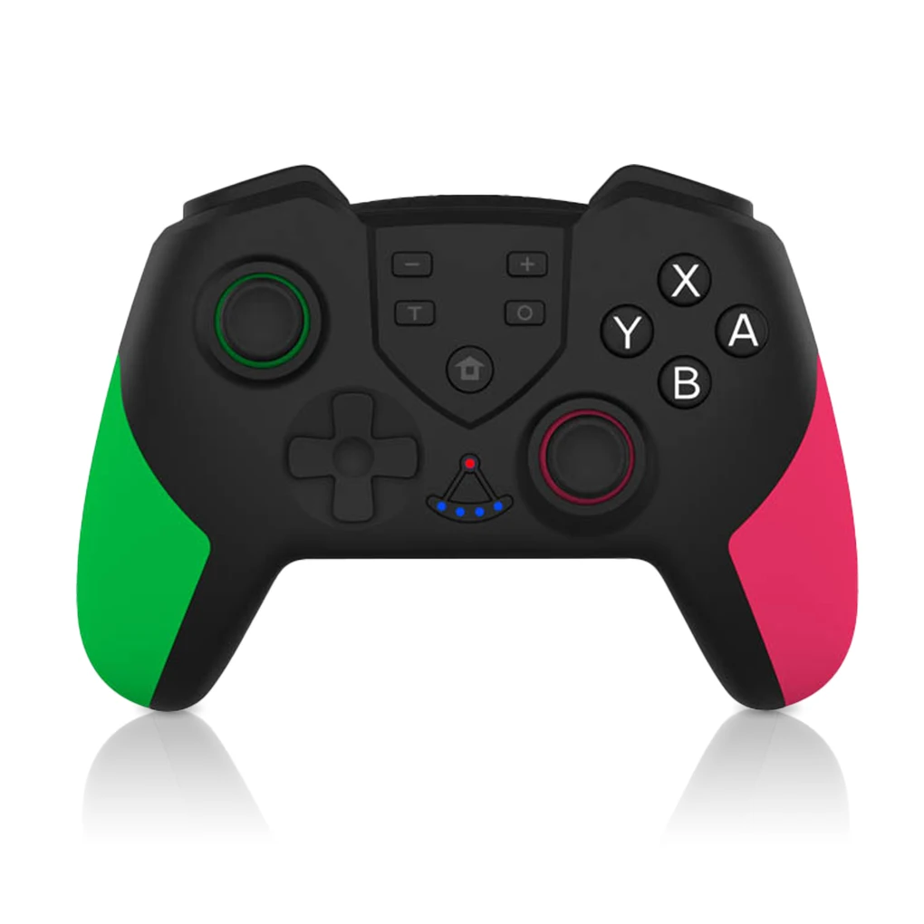 Wireless Gamepad Vibration Joystick Bluetooth-compatible Game Controller Replacement for Nintendo Switch, Blue Red