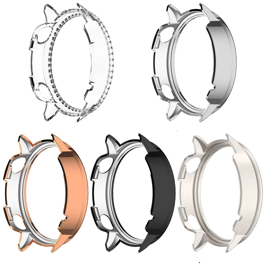 

1pc 43MM PC Protective Case Rhinestone-edged Watch Frame Outer Shell for Oneplus Watch3/OPPO WATCH X2 mini Smart Accessories