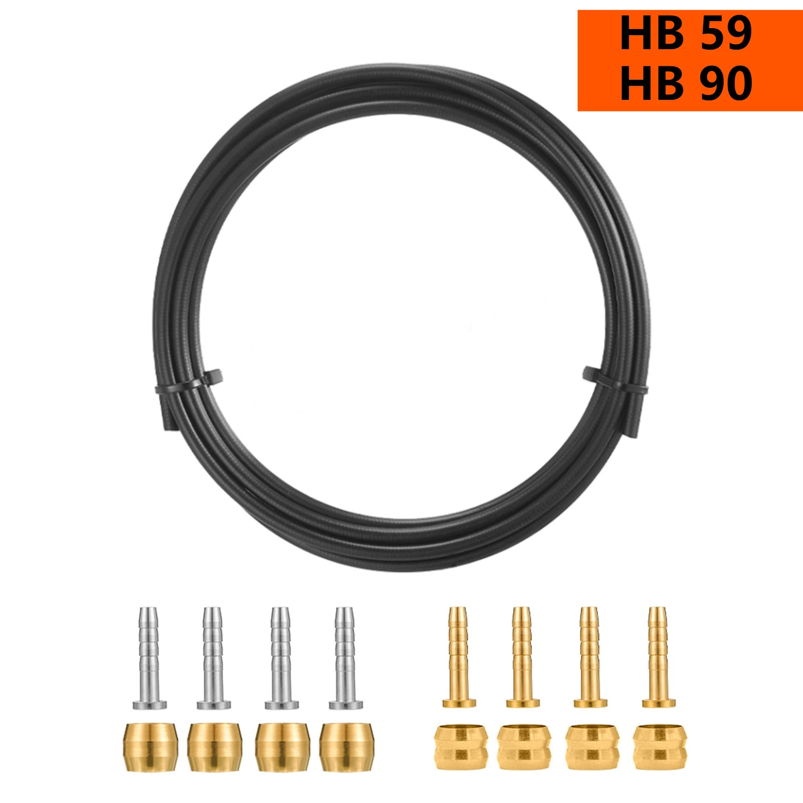 Juego de tubos de aceite para frenos de disco hidráulicos para bicicleta de montaña de 2,5 metros, para SHIMANO Deore BH90 BH59, aceite para frenos hidráulicos, aguja de aceite, piezas de bicicleta