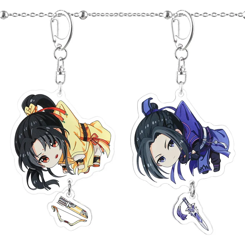 Yaoi-Llavero Arcylic DE LOS Untamed Wei Wuxian Lan Zhan Jiang Cheng Mo Dao Zu Shi, accesorios del gran maestro del cultivo demoníaco