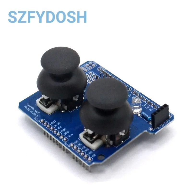 Electronic building blocks Dual PS2 game joystickbutton module JoyStick compatible with For arduino  raspberry pi  stm