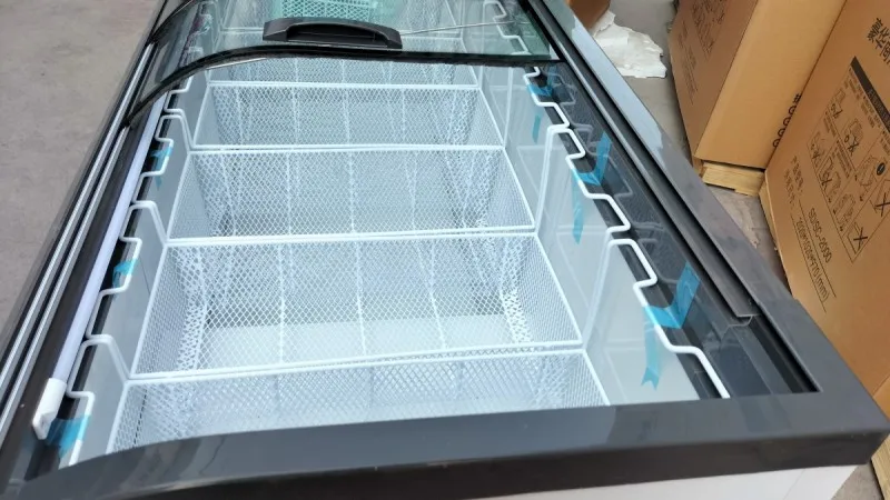 Картина 3: Морозильный ларь-витрина LSX Factory 100-600 л с одной температурной зоной, стеклянной крышкой, глубокое хранение, по лучшей цене