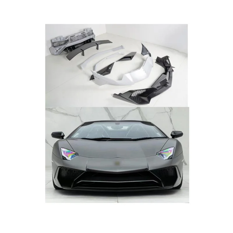 For Lamborghini bull aventador to SV kit - dry carbon fibre include Front and Rear car bumper side skirts