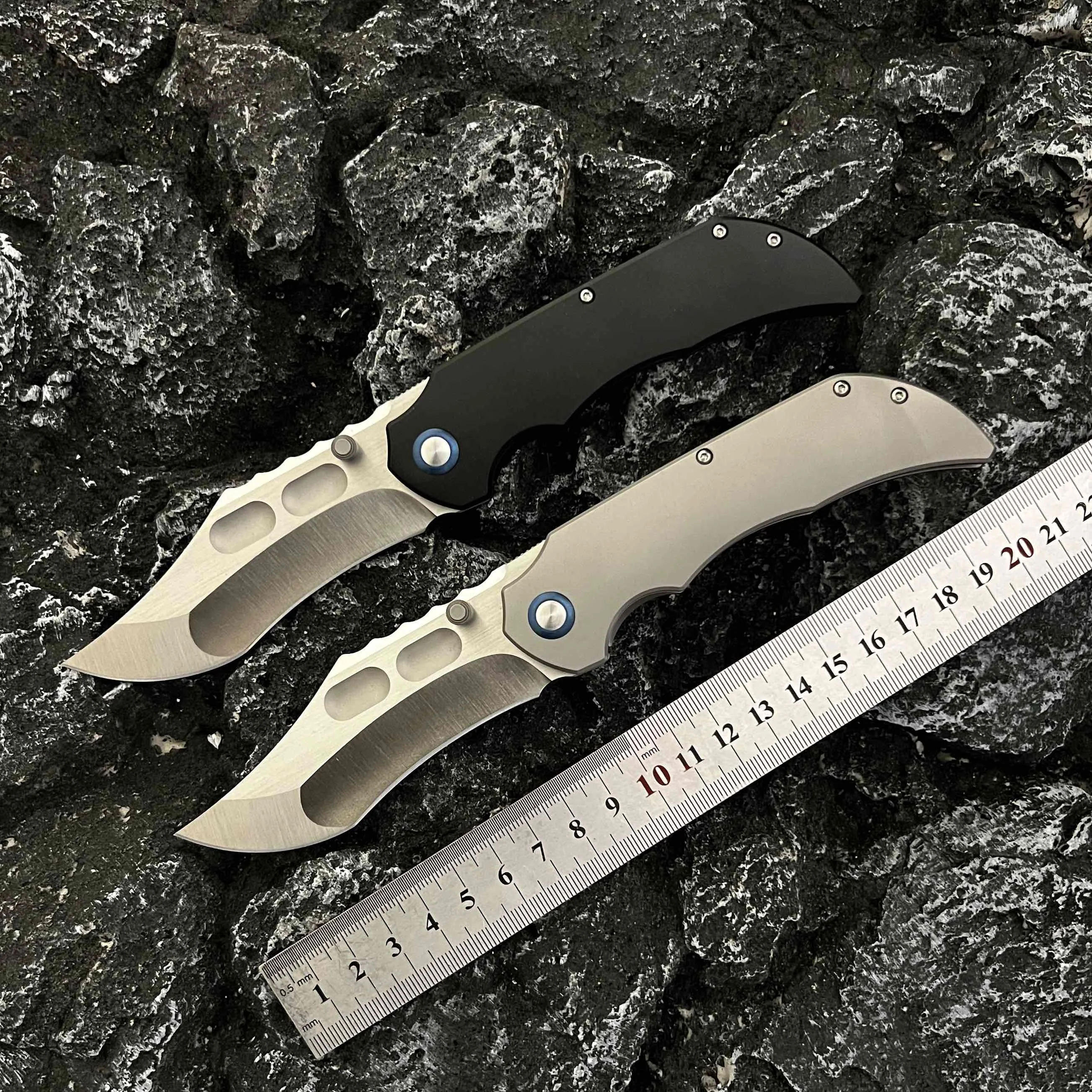 

8.5-inch brand new CNC VG10 blade TC4 titanium handle camping outdoor survival fishing hunting knife EDC hiking defense tool