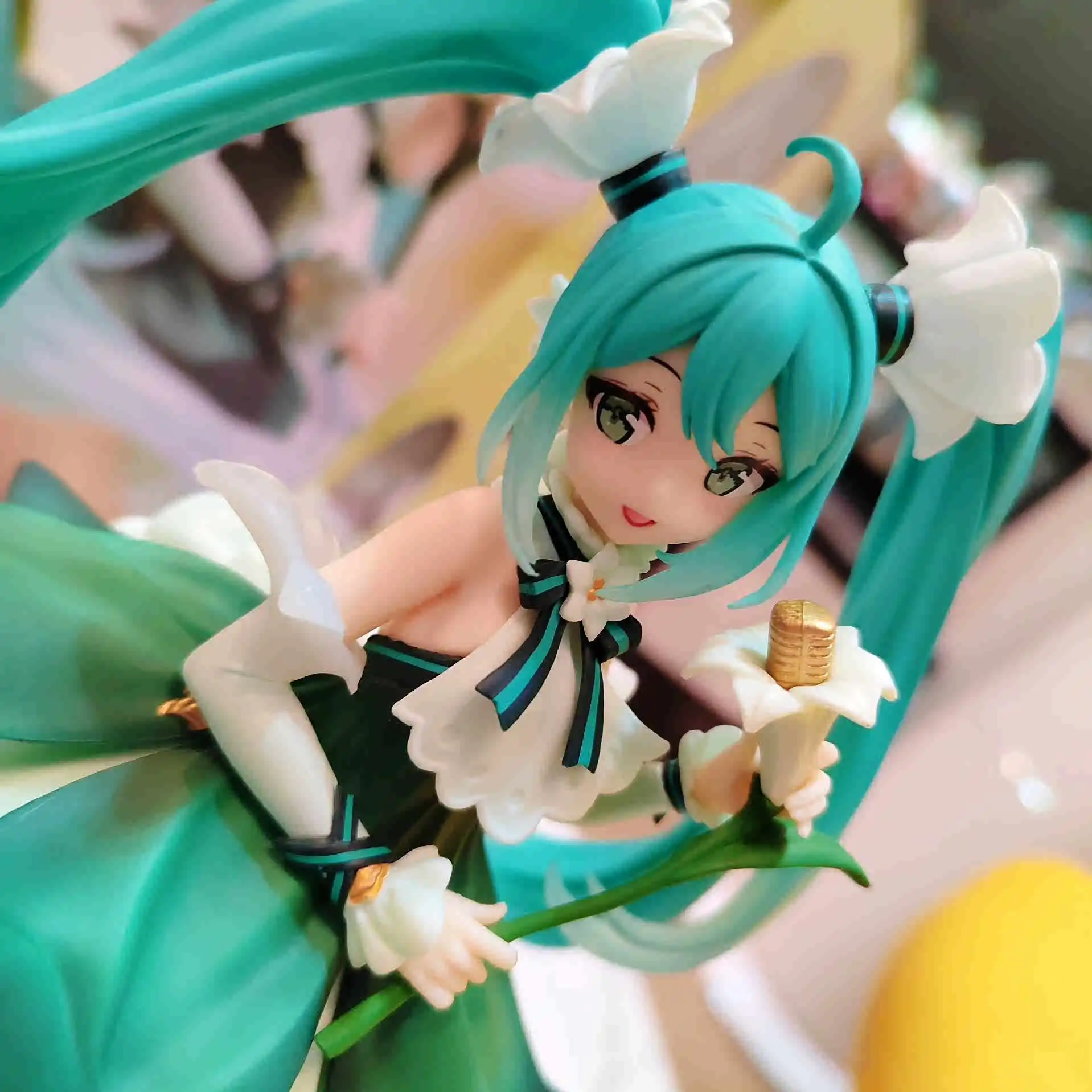 Original Taito Hatsune Miku Figure 39 Anniversary Day Lottery Anime Figure Collectible Vocaloid Action Model Toys Festival Gift