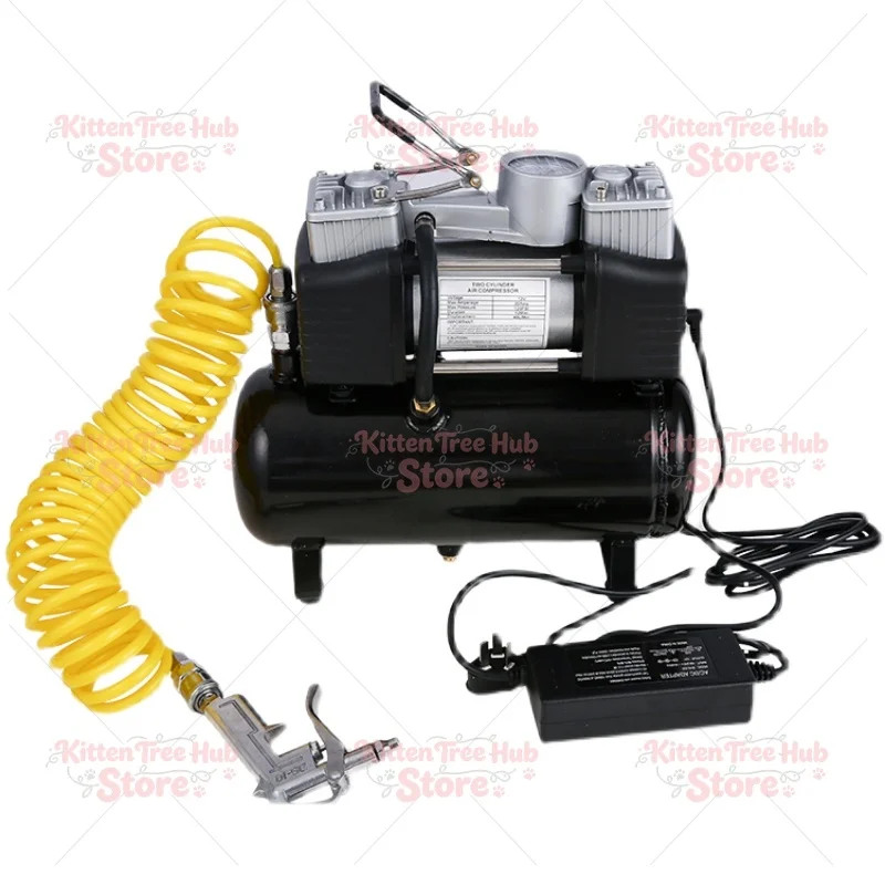 Compressor Oil-free Silent Air Pump Mini Car Tire Inflator Pump Air Reservoir