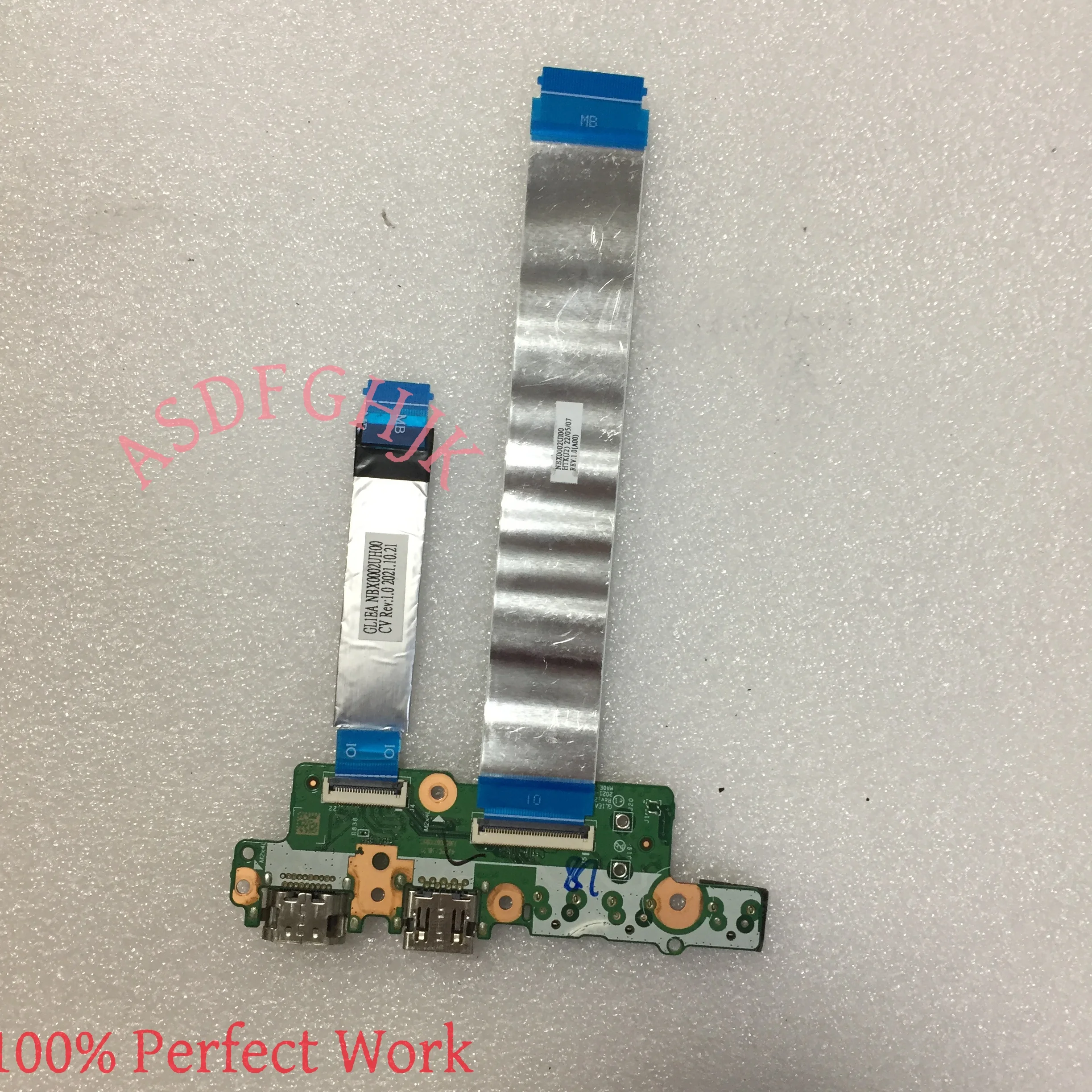 For Lenovo Chromebook 100E 300e 82J7 laptop USB high-definition port LS-L134P small board 5C51C94218 GL1EA  WITH CABLE, LS-L134P