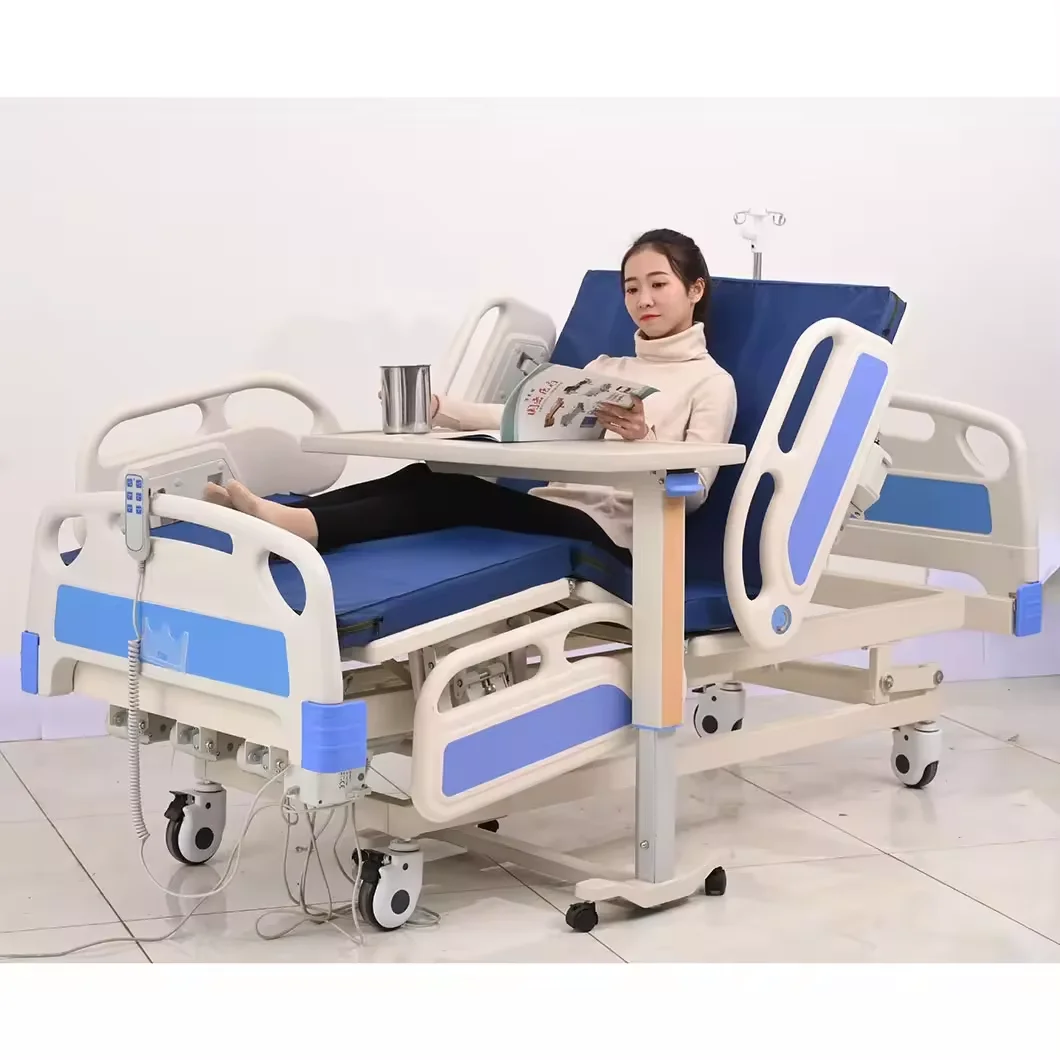 Oferta directa colina rom hospital hebei médico easycare cama de enfermería de 5 funciones