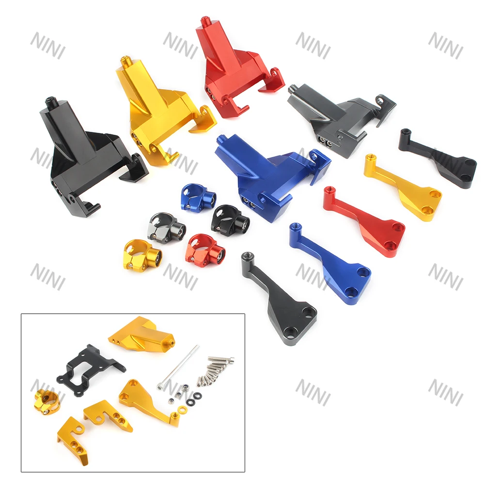 

Motocycle For Yamaha MT07 FZ07 MZ-07 FZ-07 2014 2015 2016 2017 CNC Aluminum Steering Damper Stabilizer Bracket Mount Kit