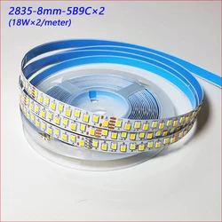 5meter  2835-8mm-180D 5B10CX2 LED strip constant current LED ribbon 18Wx2colors/meter light belt 4solder joints