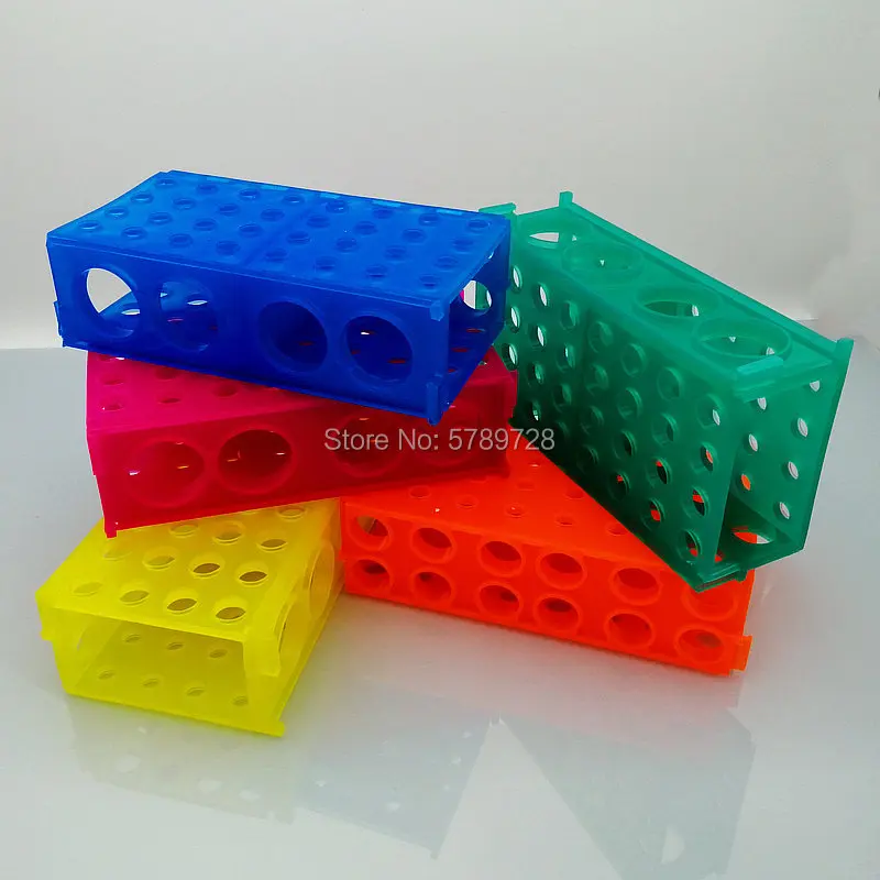 

1pc Four-Sided Multi-Purpose Centrifugal Tube Racks,Plastic Multifunctional Shelf For Placing 0.5/1.5/10/15/50ml Centrifuge Tube