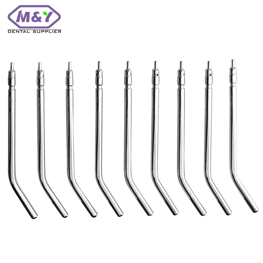 

10PCS Dental 3 Way Syringe tips Air Water Spray Nozzle Quick Connect Tips Stainless Steel Handle dental cleaning tools