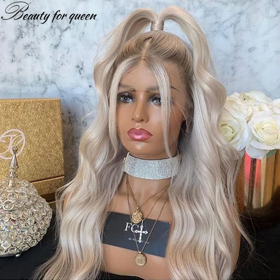 2026 Beauty Blonde Color Human Hair Wig Straight Lace Front Wig 180% Density High Quality 2026 Customize Hot Sale Beauty