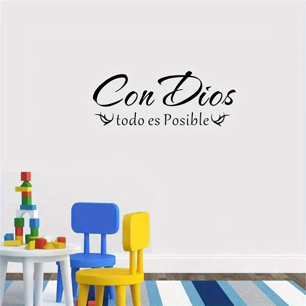 

Spanish Phrase Wall Stickers Suitable For Living rooms, bedrooms, offices, Detachable Waterproof self-adhesive