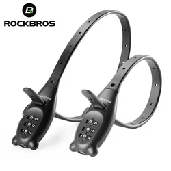 ROCKBROS Password Motorcycle Helmet Lock Stainless Steel Nylon Sheath Zinc Alloy Cylinder Portable Anti-theft Bicycle Cable Tie