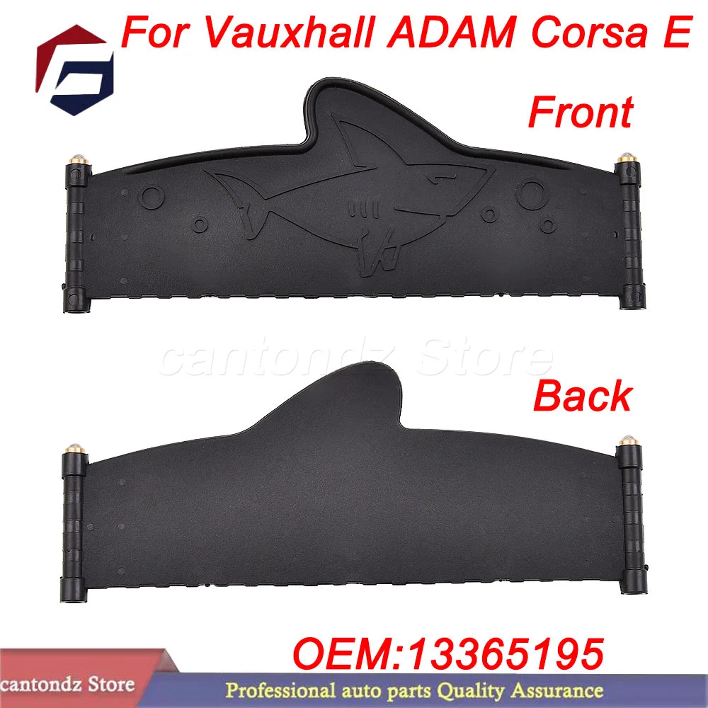 OEM 13365195 pour Vauxhall Opel ADAM Corsa E, tapis de porte-gobelet flexible noir pour console centrale avec motif requin, installation facile
