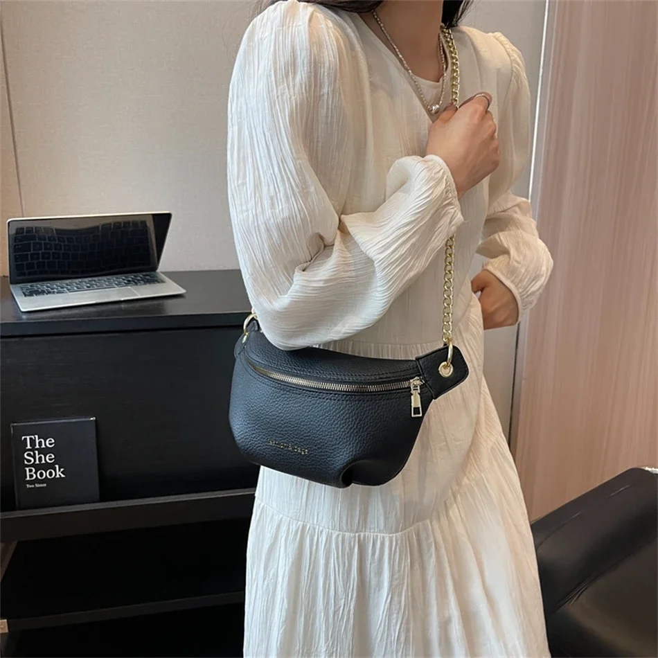 New High Quality Soft Leather Shoulder Crossbody Bags for Women 2024 Designer Female Purses and Handbags Ladies Messenger Bag