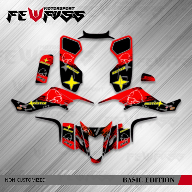 

Fewfuss для LTZ 400 KFX 400 2003, 2004, 2005, 2006, 2007, 2008, комплект графических наклеек Suzuki DECO Dekor