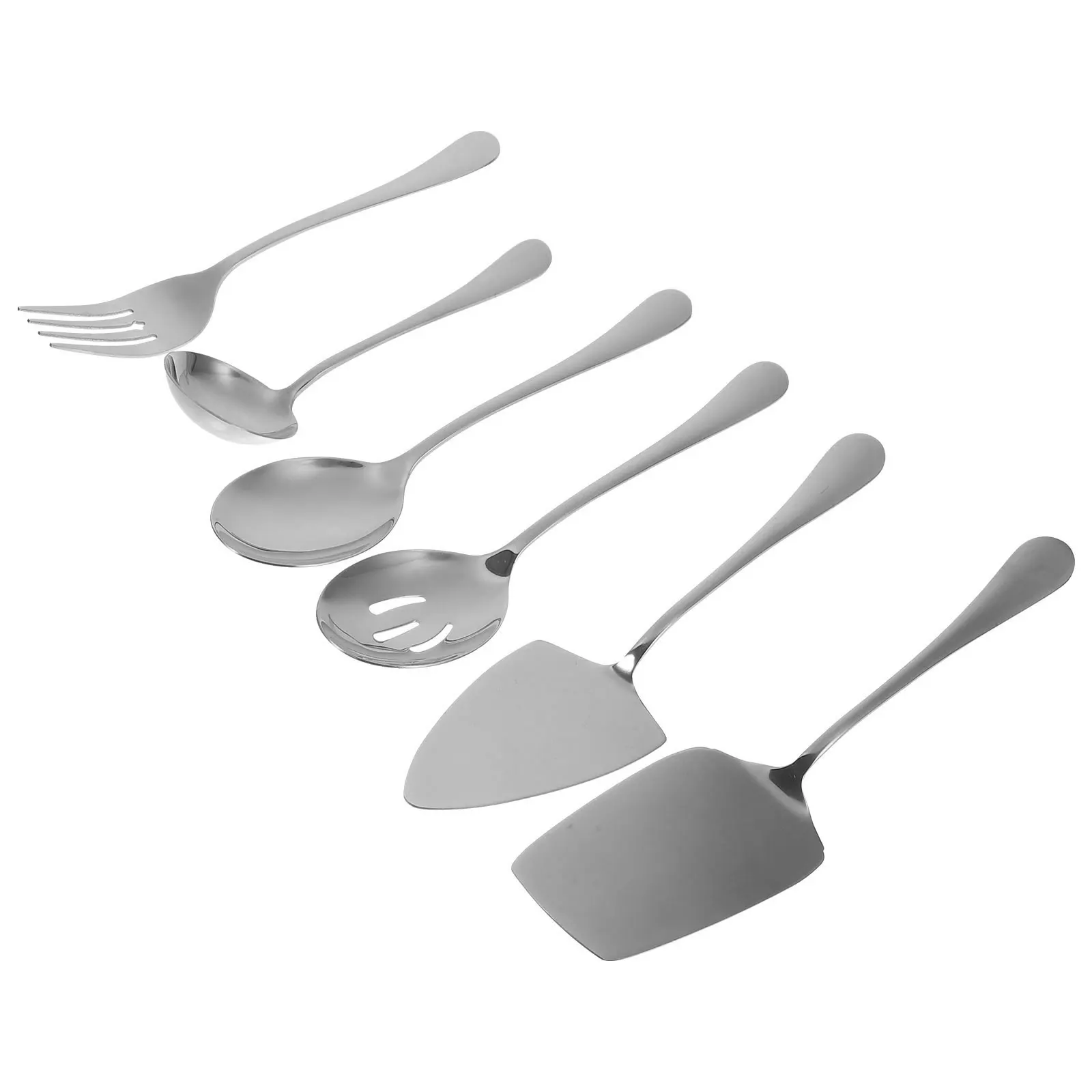 

1 set 1 Stainless Steel Cake Server Set Reusable Serving Utensils Flatware Sets Utensil Sets Fork Spoon Cutlery Kitchen Supplies