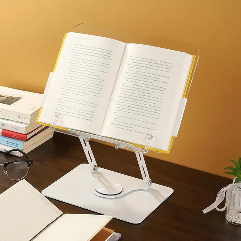 Desk Book Stand Adjustable Desktop For Books And Laptops Light Weight book Riser and Reading Stand For Copyholders And Books