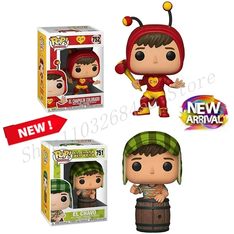 New Funko Pop Television Toys El Chavo #751 Chapulin Colorado #752 Vinyl Figure Collectible Model Doll for Fans Gift