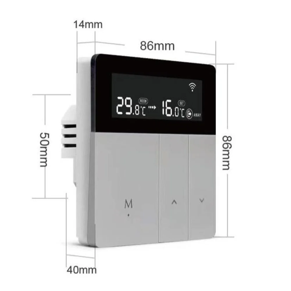 Wall Thermostat For Tuya= Smart App, WiFi Programmable Controller For Electric Floor Heating And Water/Wall-Mounted Boiler New