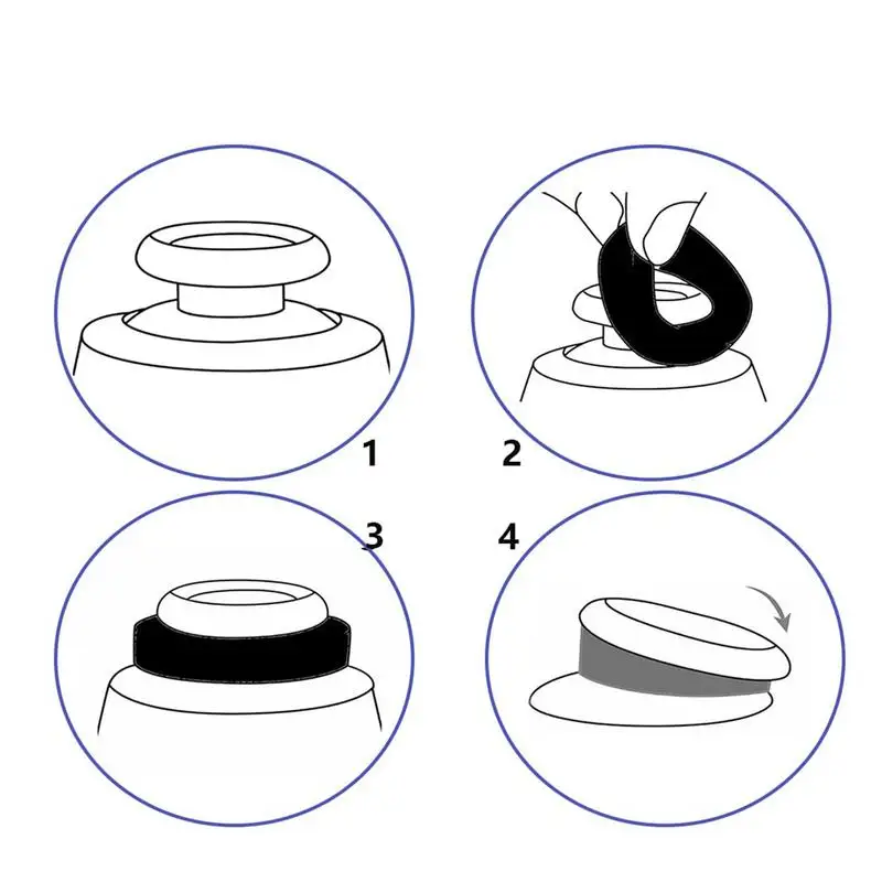 Pierścienie wspomagające celowanie konsoli do gier 15X Precyzyjne pierścienie wspomagające Kontroler gier Joystick Pierścień ochronny Akcesoria do kontrolera gier