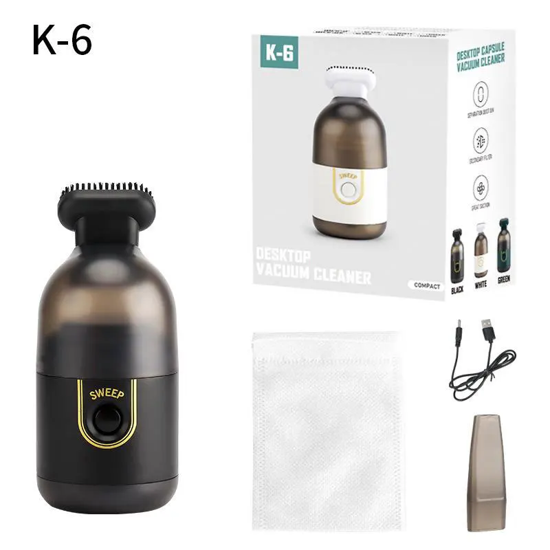 Portable Handheld Vacuum Cleaner USB Rechargeable Cordless Design with 2200Pa Suction for Home Office and Vehicle Cleaning