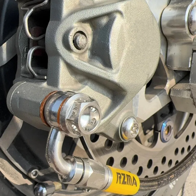 Универсальный ЧПУ M10 * 22 шаг резьбы 1,0/1,25 мм мотоциклетные тормозные суппорты винт гидравлический главный тормозной цилиндр масляный шланг банджо болт