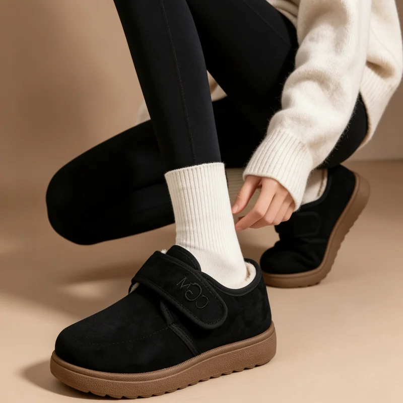 Vintage Style Hook-and-loop Women Ankle Boots, Embroidered Logo Accent, Stylish Ladies Boots For Various Daily Occasions.