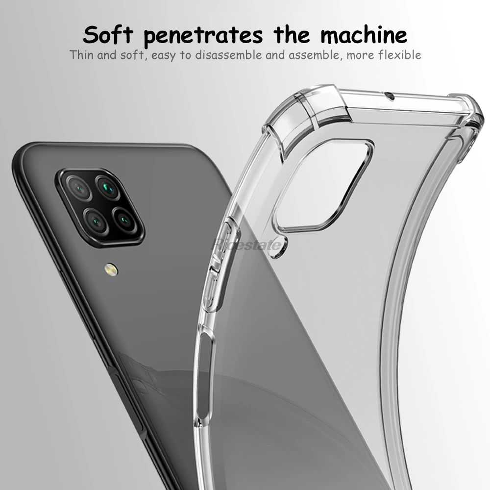 Airbag Drop-proof Case For Huawei P40 Lite Shockproof Cover P40 Lite L21 L01 Protective Funda Nova 6 SE Nova 7i Silicone Case