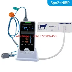 Handheld Touch Screen Veterinary Monitor Multi-parameter Cat Dog Animal Vet Pulse Oximeter Vital Signs Monitor