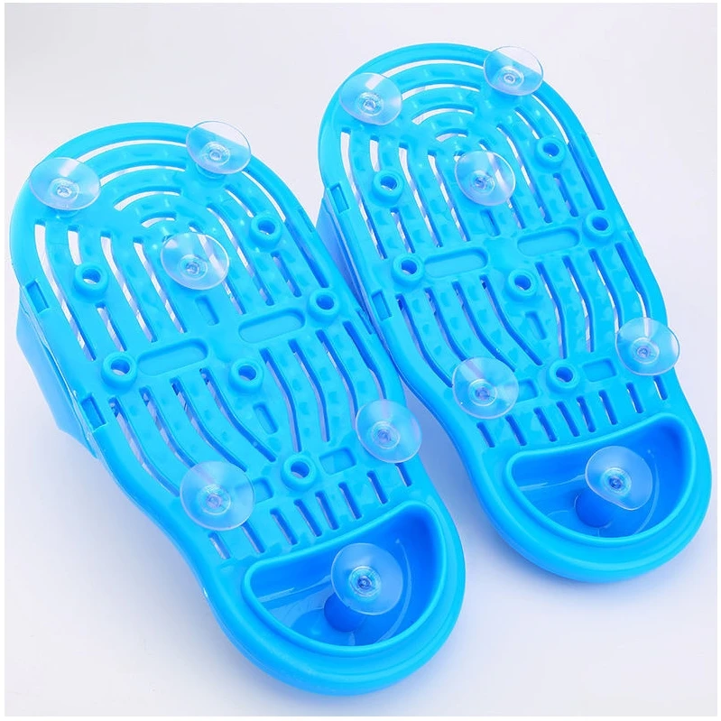 1PC Shower Foot Scrubber Massager Cleaner Spa Exfoliating Washer Wash Slipper Tools Bathroom Bath Foot Brushes Remove Dead Skin