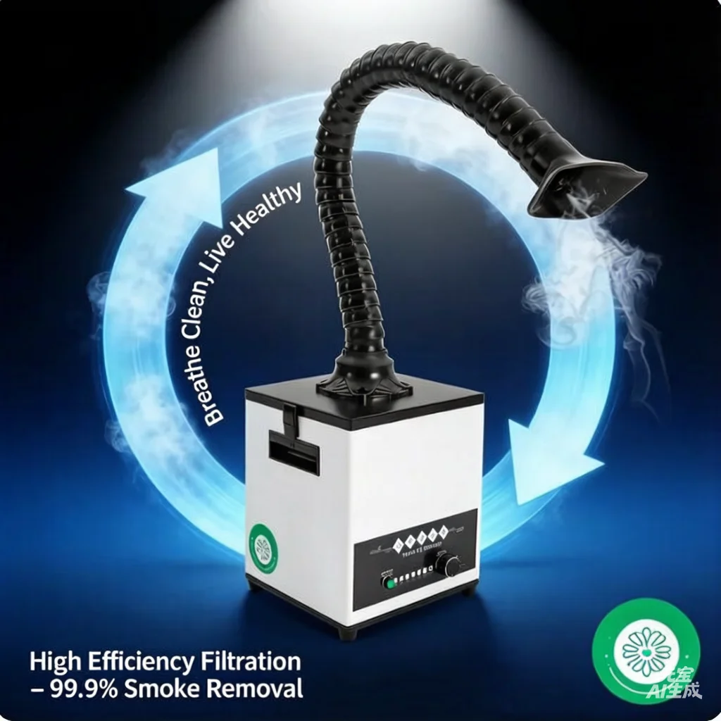 Lötdampfabsauger 3-Schichten Rauchabsauger Starker Rauchabsorber Filtration für Löten Lötkolben Laser-Schönheitsbehandlung