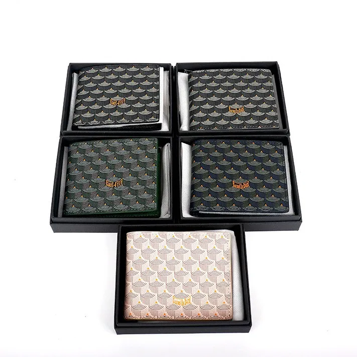 2025 نمط جديد مقياس السمك نمط تنقش حامل بطاقة جلدية قماش محفظة نسائية للعملات المعدنية حقيبة صغيرة للرجال والنساء #1