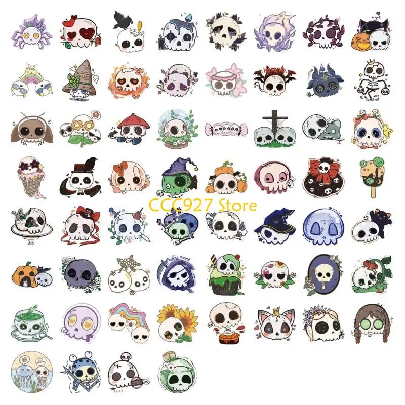 B03F Removável Creative Skull Design Adesivos