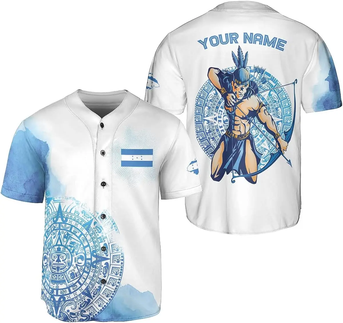 Custom Name Honduras Flag Badge Baseball Jersey Men\'s Women\'s Short Sleeve Jersey Men\'s Streetwear Short Sleeve Sports T-shirt