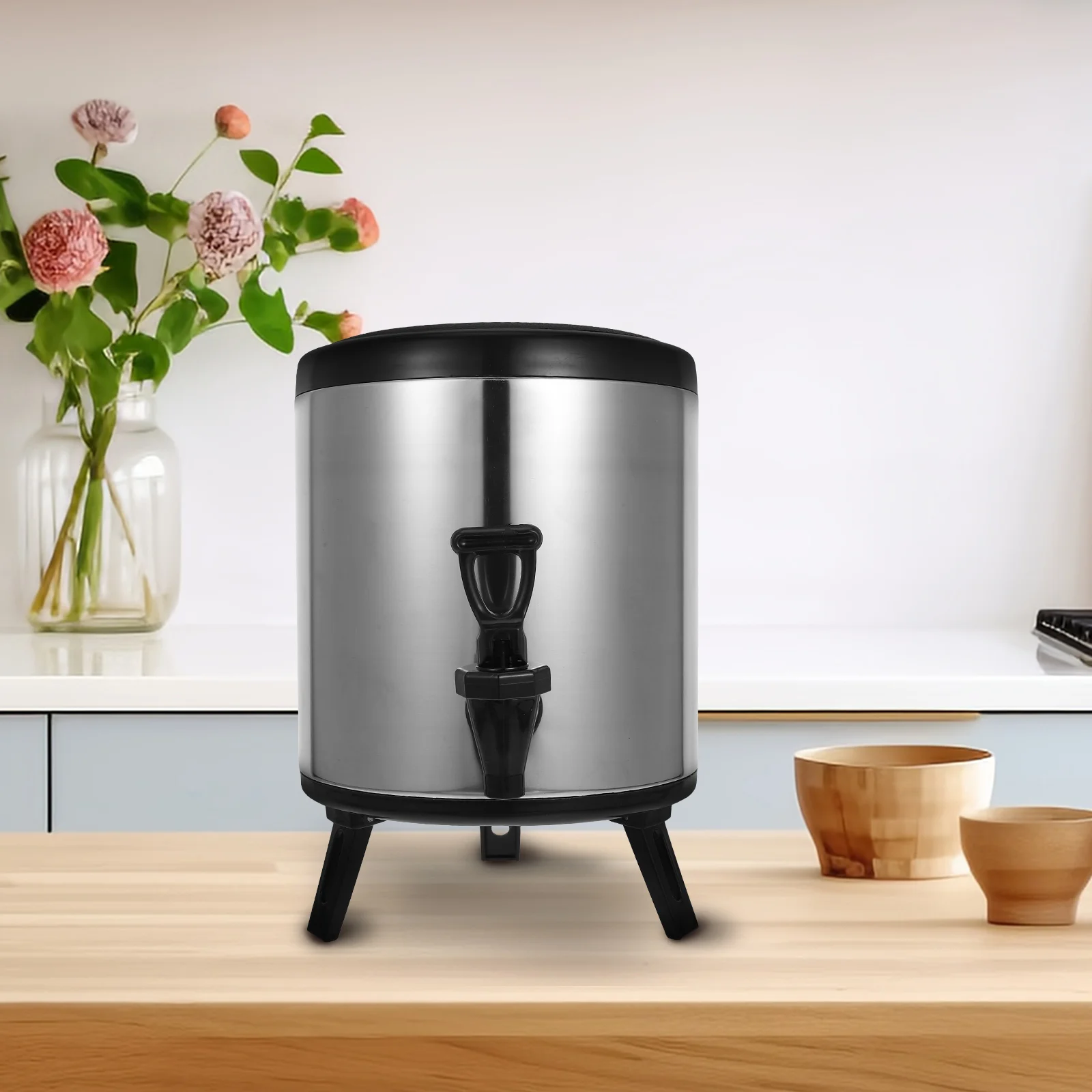 

6L Stainless Steel Insulated Beverage Machine Double Layer Hot Cold Dispenser Commercial Coffee Maker Water Cooler St