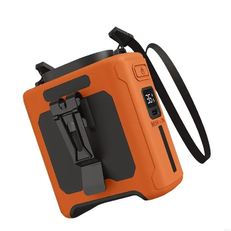 

Многофункциональный портативный вентилятор для кемпинга, уличный вентилятор со светодиодной подсветкой и крючком W89F