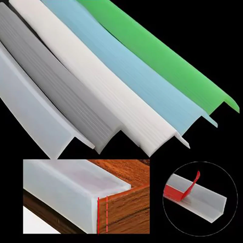 

1M Self-Adhesive Anti-Collision Strip Heat-Resistant 7-Shaped Right Angle Sealing Strip Anti-aging Shock-absorbing Folding Strip